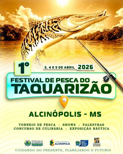 Imagem da notícia Prefeito Weliton Guimarães anuncia Festival de Pesca do Taquarizão para 2026 em Alcinópolis
